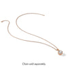 10K Tiara Collection Rose Gold Polished CZ Pendant