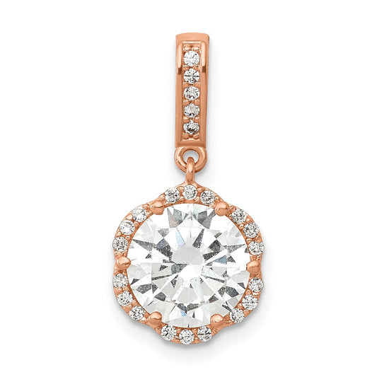 Tiara Collection Polished CZ Pendants