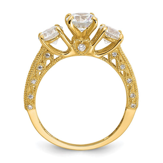 Tiara Collection Polished CZ Rings