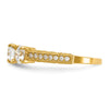 Tiara Collection Polished CZ Rings