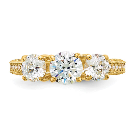Tiara Collection Polished CZ Rings
