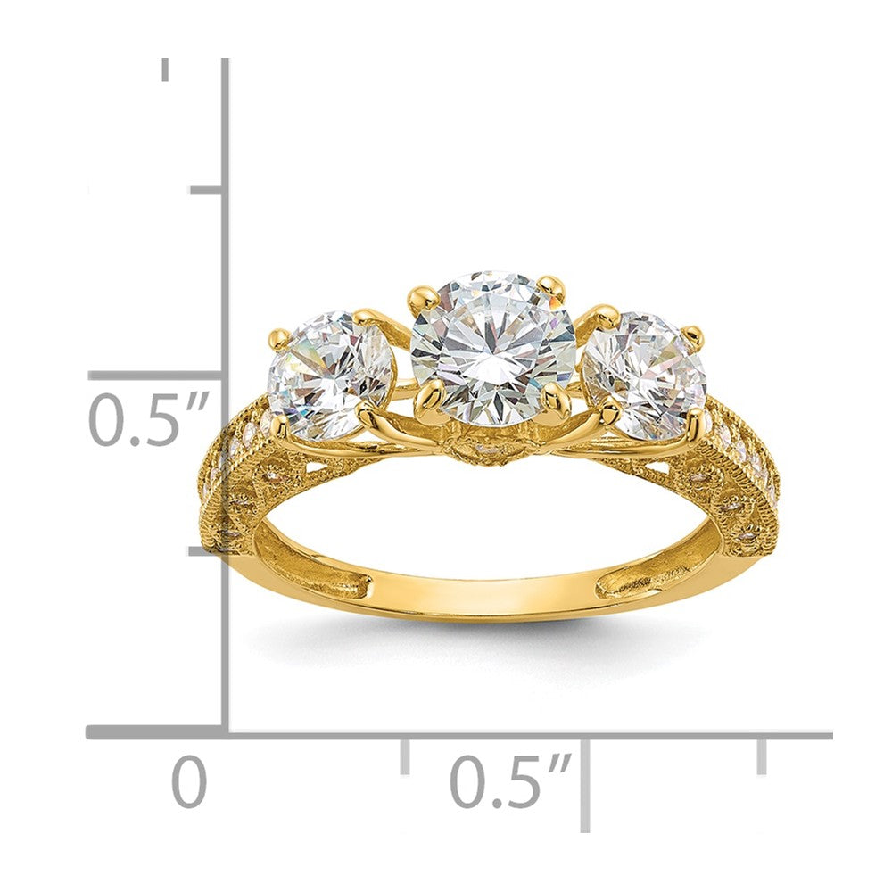 Tiara Collection Polished CZ Rings