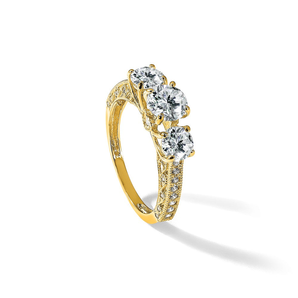 Tiara Collection Polished CZ Rings