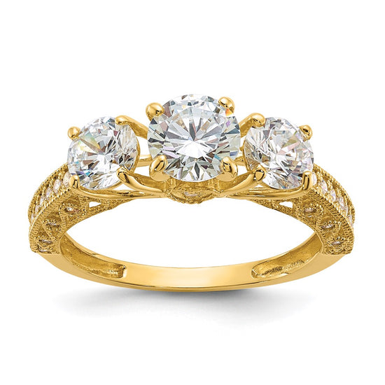 Tiara Collection Polished CZ Rings