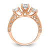 Tiara Collection Polished CZ Rings