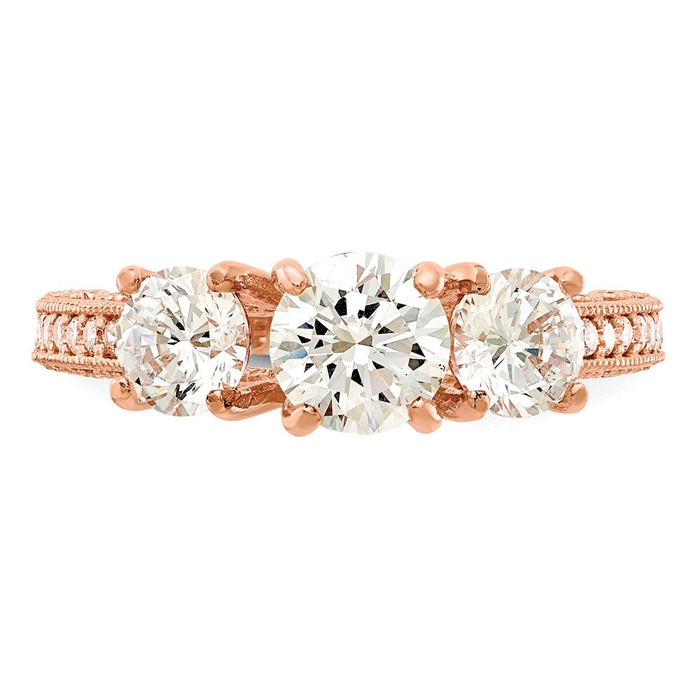 Tiara Collection Polished CZ Rings