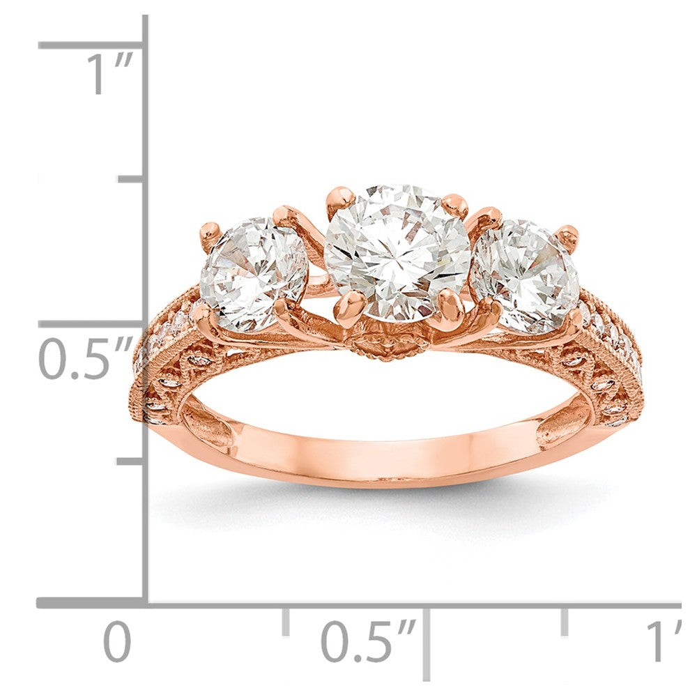 Tiara Collection Polished CZ Rings