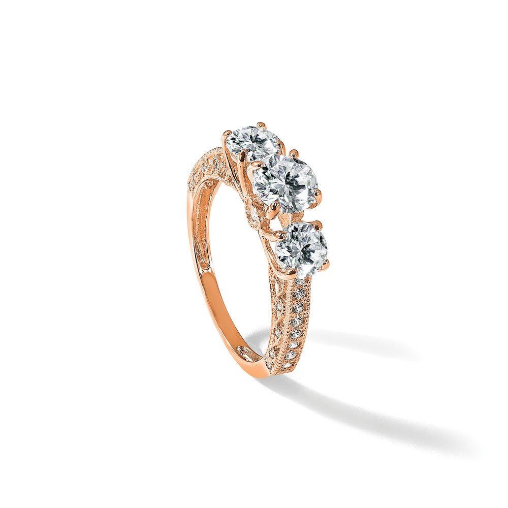 Tiara Collection Polished CZ Rings
