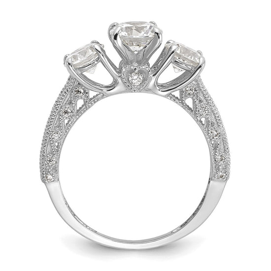 Tiara Collection Polished CZ Rings