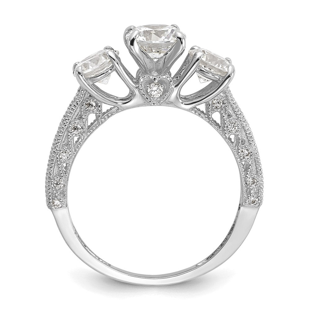 Tiara Collection Polished CZ Rings
