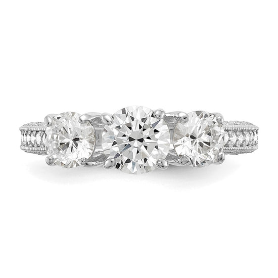 Tiara Collection Polished CZ Rings