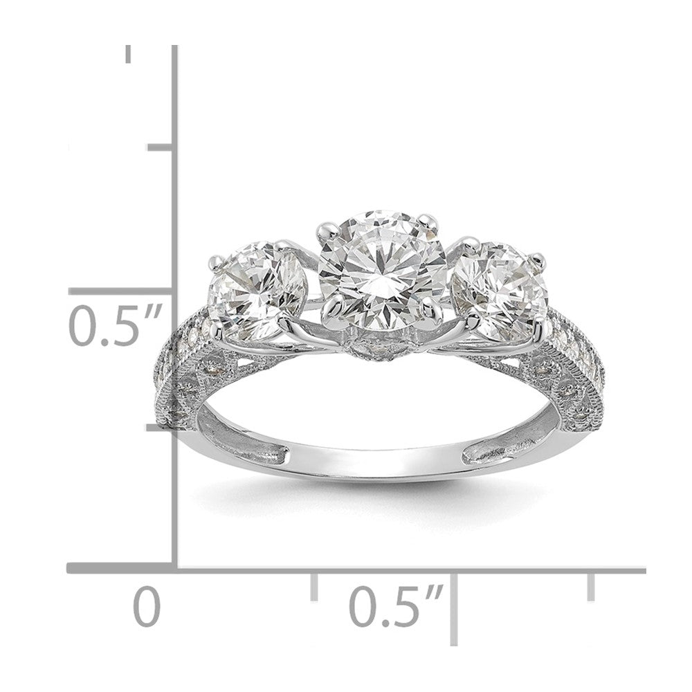 Tiara Collection Polished CZ Rings