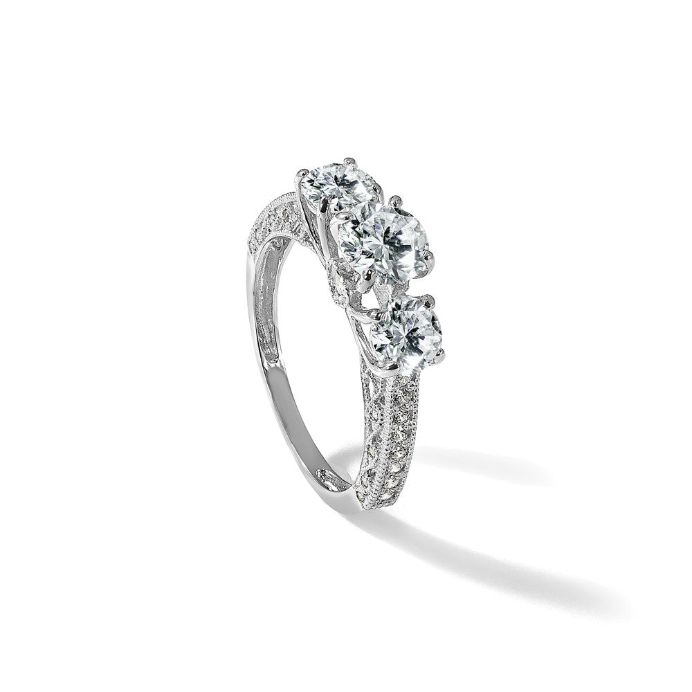 Tiara Collection Polished CZ Rings