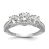 Tiara Collection Polished CZ Rings