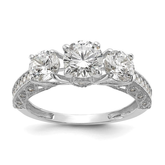 Tiara Collection Polished CZ Rings