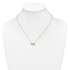 10K Polished CZ Infinity 18 inch Necklace