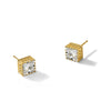 10K Tiara Collection Polished CZ Post Earrings