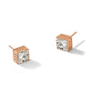 10K Tiara Collection Polished CZ Post Earrings