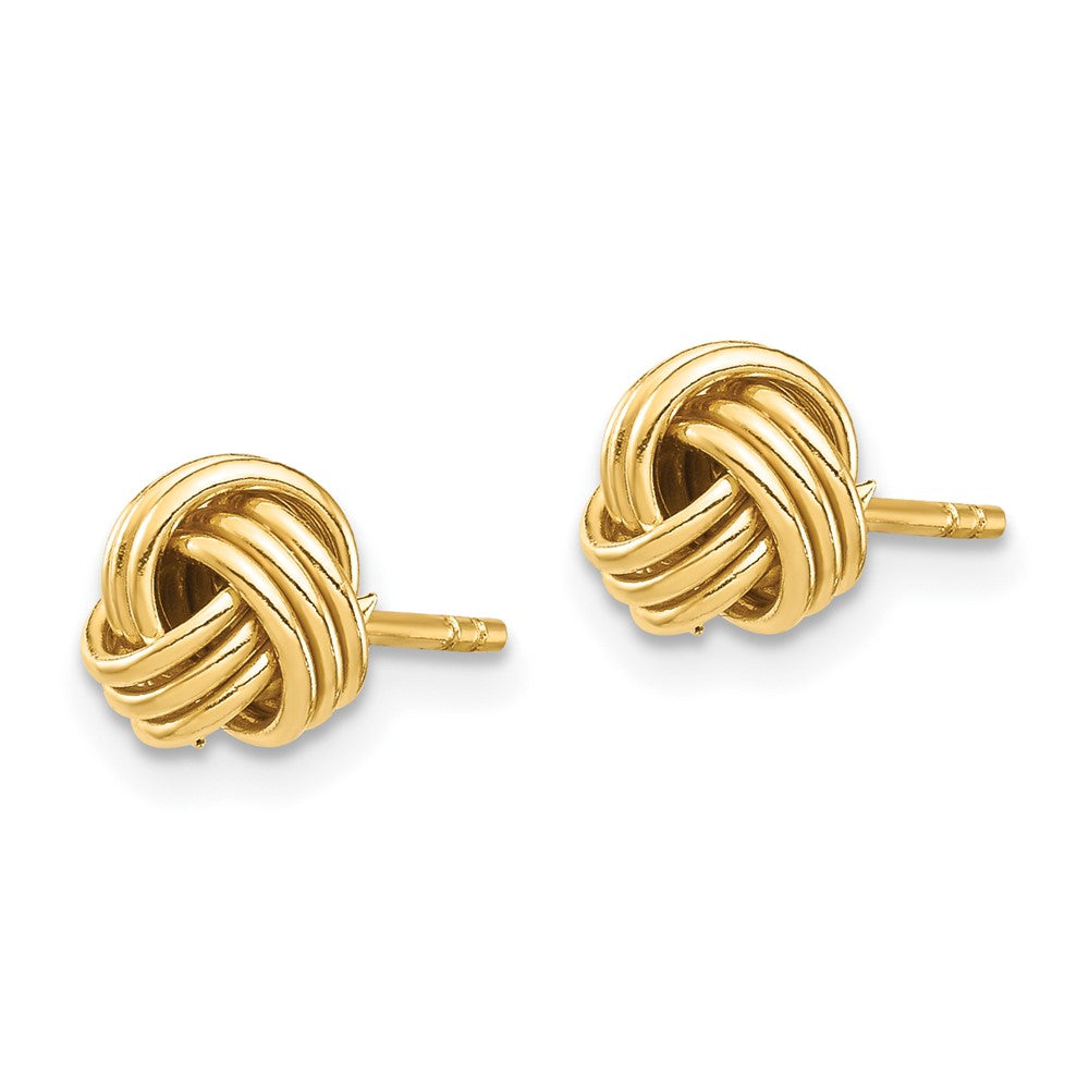 Gold Love Knot Post Earrings