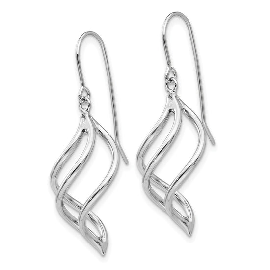 G0ld Twisted Dangle Shepard Hook Earrings