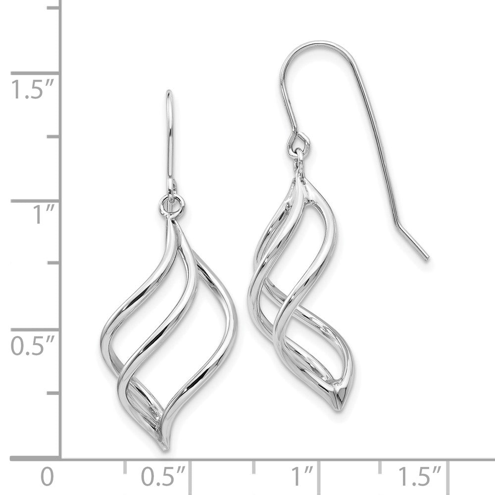 G0ld Twisted Dangle Shepard Hook Earrings