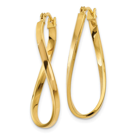 10k Small Twisted Earrings