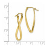 10k Small Twisted Earrings
