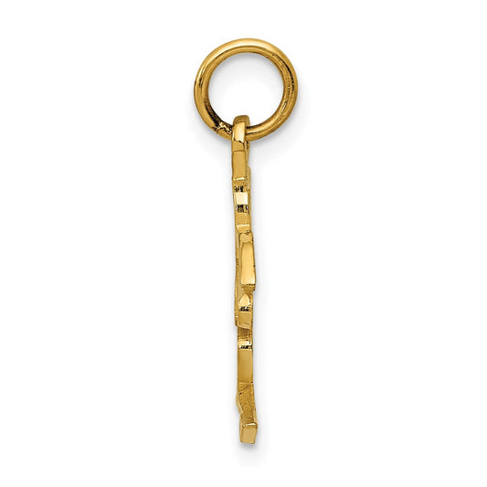 10k Love Symbol Charm
