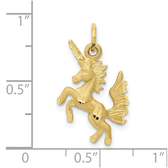 Gold Polished Unicorn Pendants