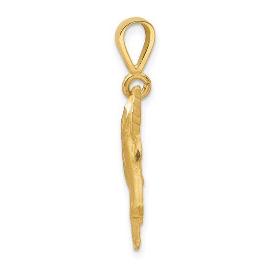 Gold Polished Unicorn Pendants