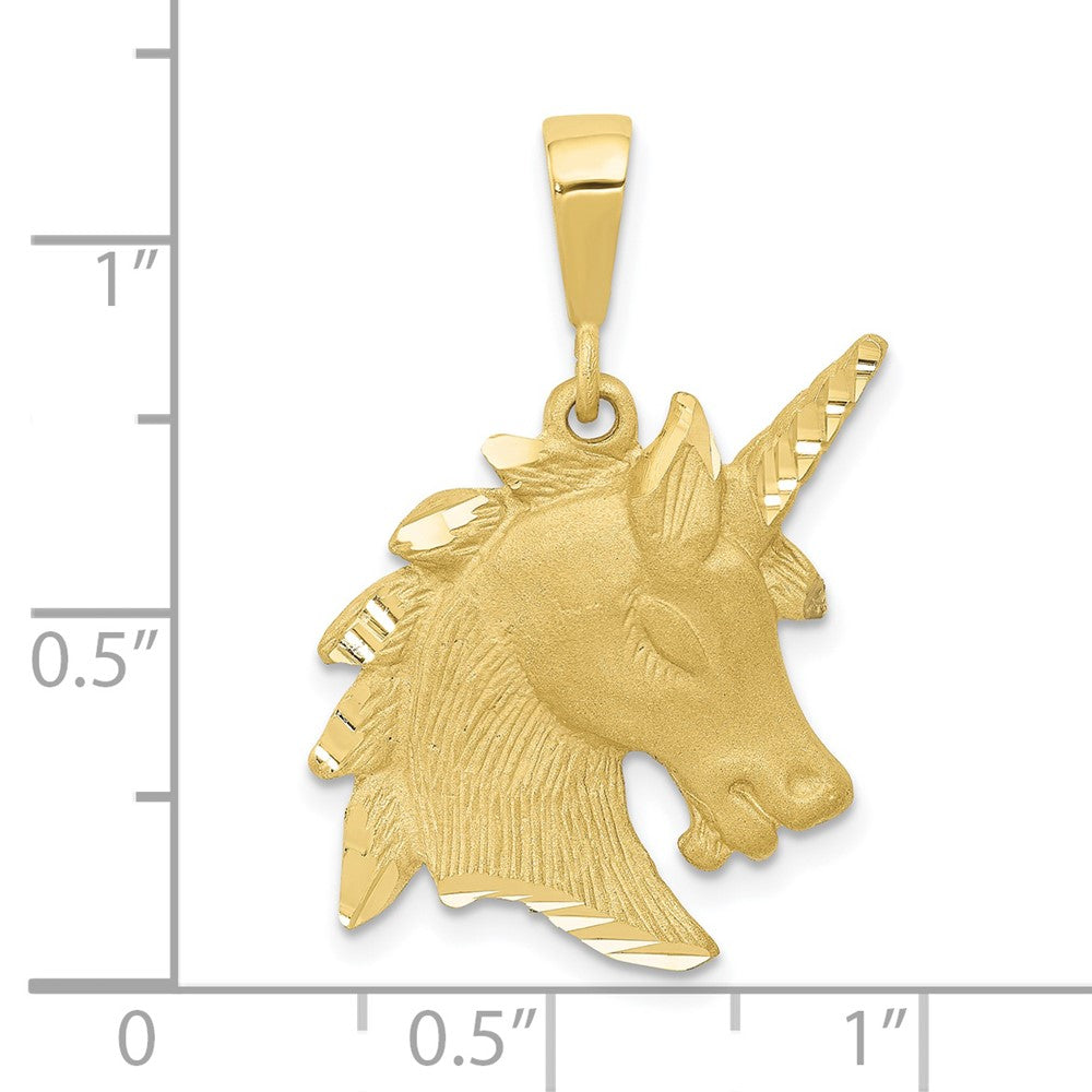 Gold Polished Unicorn Pendants