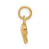 Gold Polished Fish Pendants