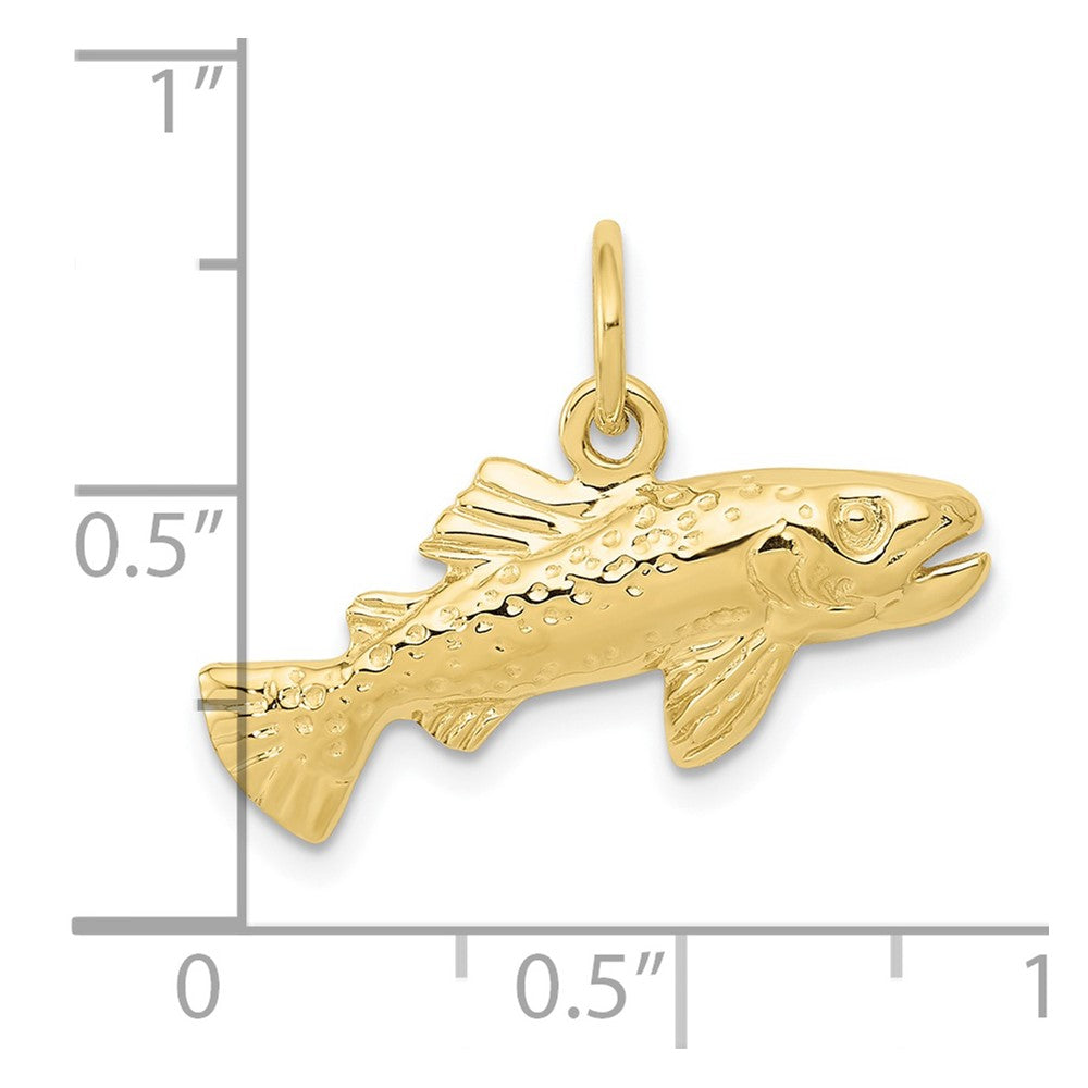 Gold Polished Fish Pendants
