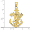 Gold Mariners Cross with Eagle Pendant