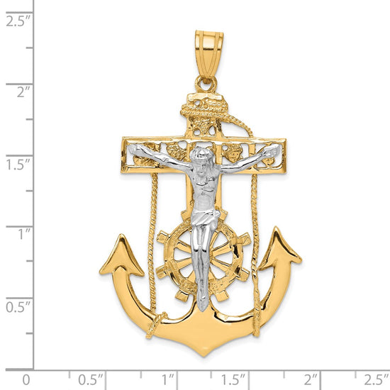 Gold Mariner Crucifix Pendants
