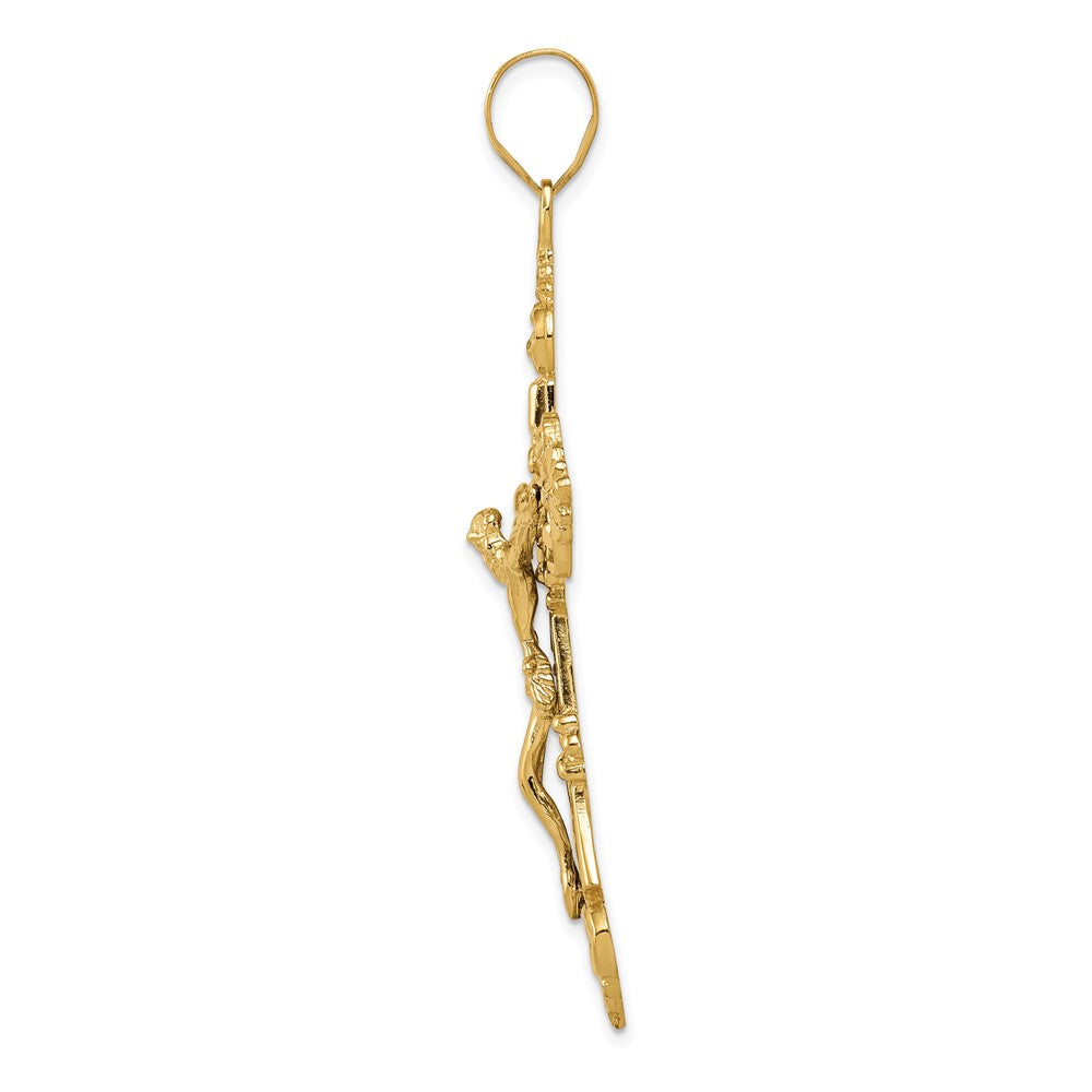 Gold INRI Crucifix Pendants