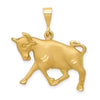 Gold Diamond-cut Zodiac Pendant