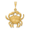 Gold Diamond-cut Zodiac Pendant