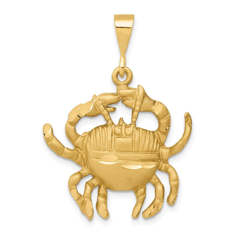 Gold Diamond-cut Zodiac Pendant