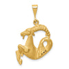 Gold Diamond-cut Zodiac Pendant