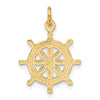 10k Ships Wheel Charm