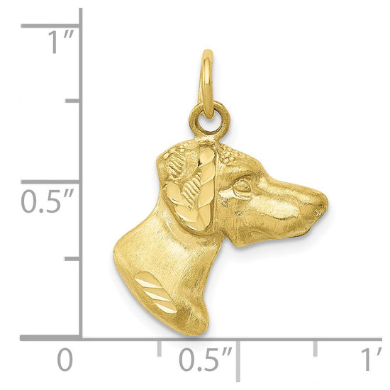 Gold Polished Dog Pendants