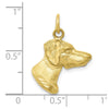 Gold Polished Dog Pendants