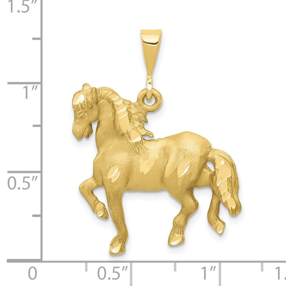 Gold Polished Horse Pendants