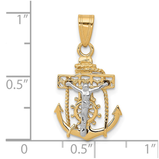 Gold Mariner Crucifix Pendants