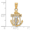 Gold Mariner Crucifix Pendants
