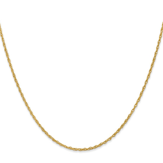 18K 18 inch 1.3mm Baby Rope with Lobster Clasp Chain