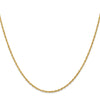 18K 18 inch 1.3mm Baby Rope with Lobster Clasp Chain
