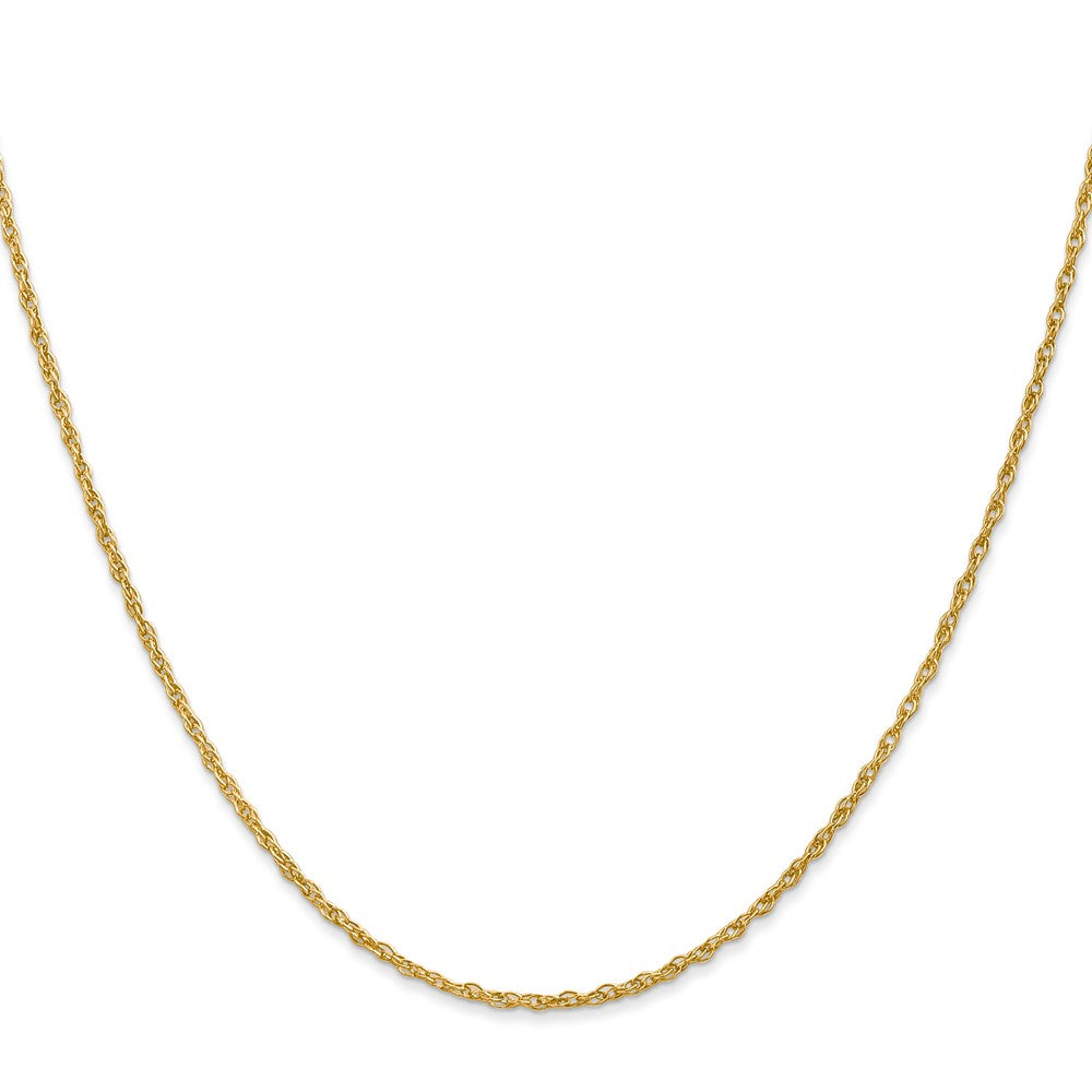 18K 18 inch 1.3mm Baby Rope with Lobster Clasp Chain