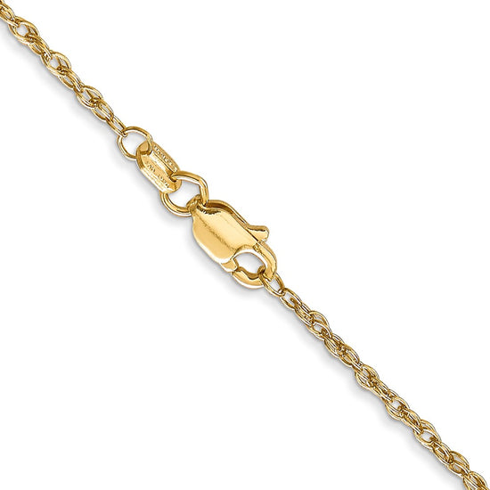 18K 18 inch 1.3mm Baby Rope with Lobster Clasp Chain